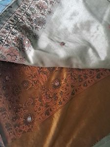 beautiful heavy work saree