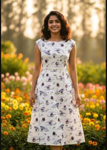 2 dresses,Floral Print Fit & Flare Dress