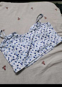 Floral Print Crop Top