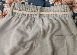 Grey Wide-Leg Sweatpants