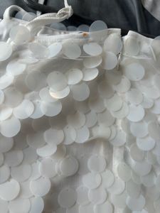 Stunning White Sequin Party Dress