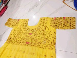 Beautiful Yellow Embellished Gown