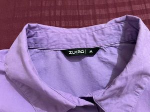 Zudio Lavender Cropped Shirt
