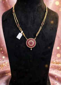 Stunning Ruby & Diamond Mangalsutra