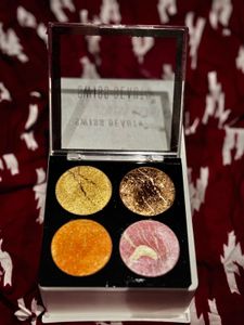 highlighters and eyeshadow