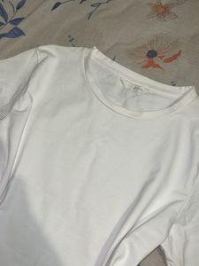 Classic White Crew Neck T-Shirt