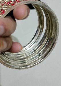 Brand new Sparkling Red Stone Bangles Set