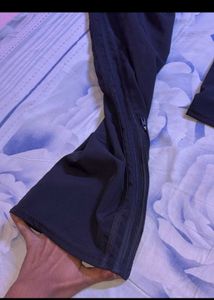 Classic Black Adidas bootcut Track Pants
