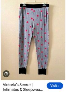 victoria's  secret Gingham Heart Pajama Bottoms
