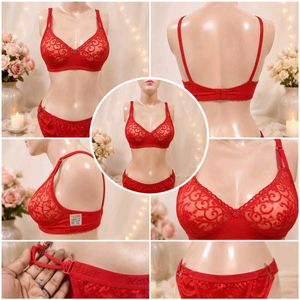 Beautiful Red Lace Bra & Panty Set