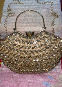 Sparkling Embellished Clutch Bag