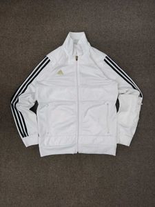 Adidas White Track Jacket