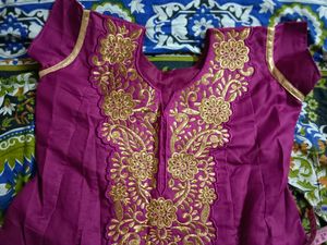 Purple Cotton Dress