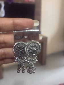 Stylish Oxidised Jhumka Earrings