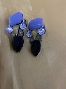 3 pair Sparkling Statement Earrings Set