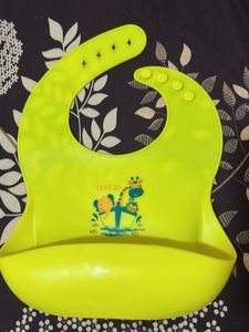 Yellow Silicone Baby Bib