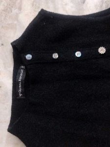 Black Warm Sleeveless Dress