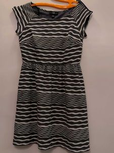 Striped grey and white sunshine Dress