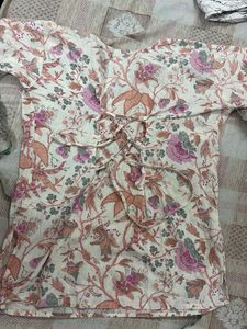 Floral Print Cotton Kurta