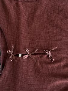 Brown Bow Top
