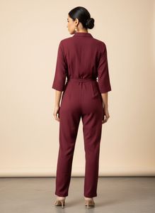 Maroon Jumpsuit
