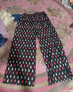 Stylish Black Kurta with Red &amp; White Ikat Print