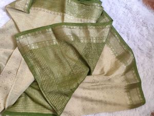 Shaded Georgette Saree With Shimmer