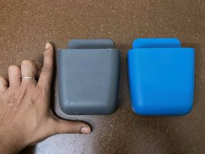 Set Of 2 Plastic Holders to stick on Walls