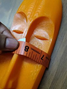 Orange Tribal Mask Home Decor