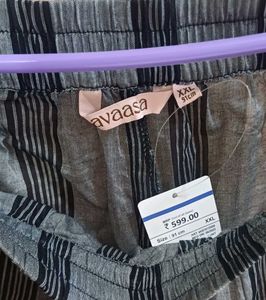 💥Price Drop💥 Stylish Grey Striped Palazzo Pants