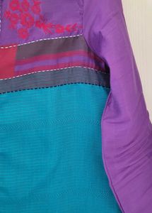 Colorful Embroidered Kurta