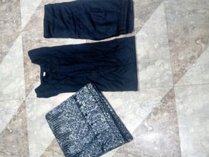 Elegant Black Embellished Salwar Kameez