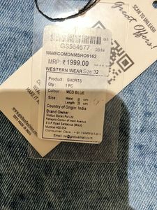 Globus Acid Wash Denim Shorts