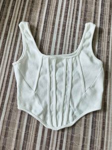 Chic White Corset Top