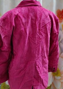 Pink Corduroy Blazer