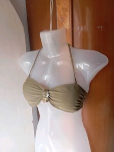 Olive green bra