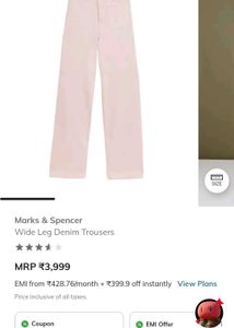 Marks &amp; Spencer Pink jeans