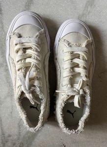 Unreleased Puma Distressed Canvas Sneakers