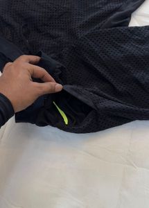 kalenji Men's Black Athletic Shorts
