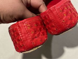 New Red Color Kolhapuri Juti For Girls Size 2UK