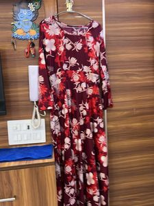 Elegant Floral Print Kurta