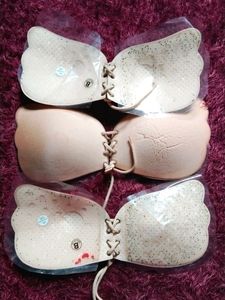 New Silicon Bra Beige Color
