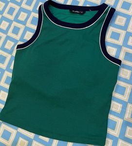 Padded Green Tank Top
