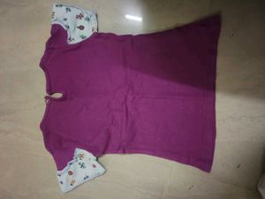 Blue Floral Print Kurta