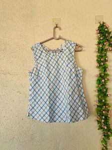 Checkered Sleeveless Top