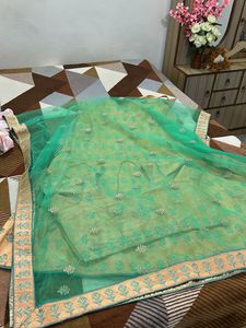 Embroidered Ethnic Skirt - Peach