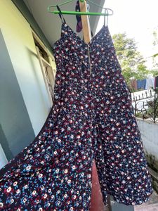 Floral Print Spaghetti Strap dress jumpsuit