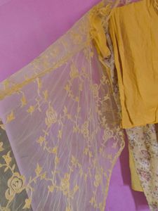 Elegant Yellow Floral Kurta Set