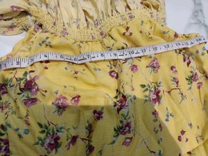 Yellow Floral Maxi Dress