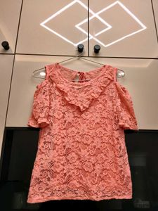 Chic Lace Cold Shoulder Top